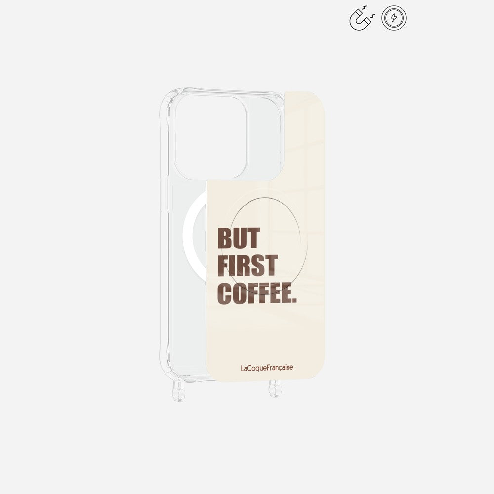 Plaque Magnetique Imprimee But First Coffee - 10