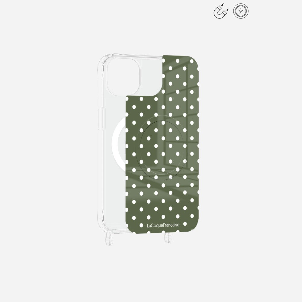 Plaque Magnetique Imprimee Pois Kaki - 11