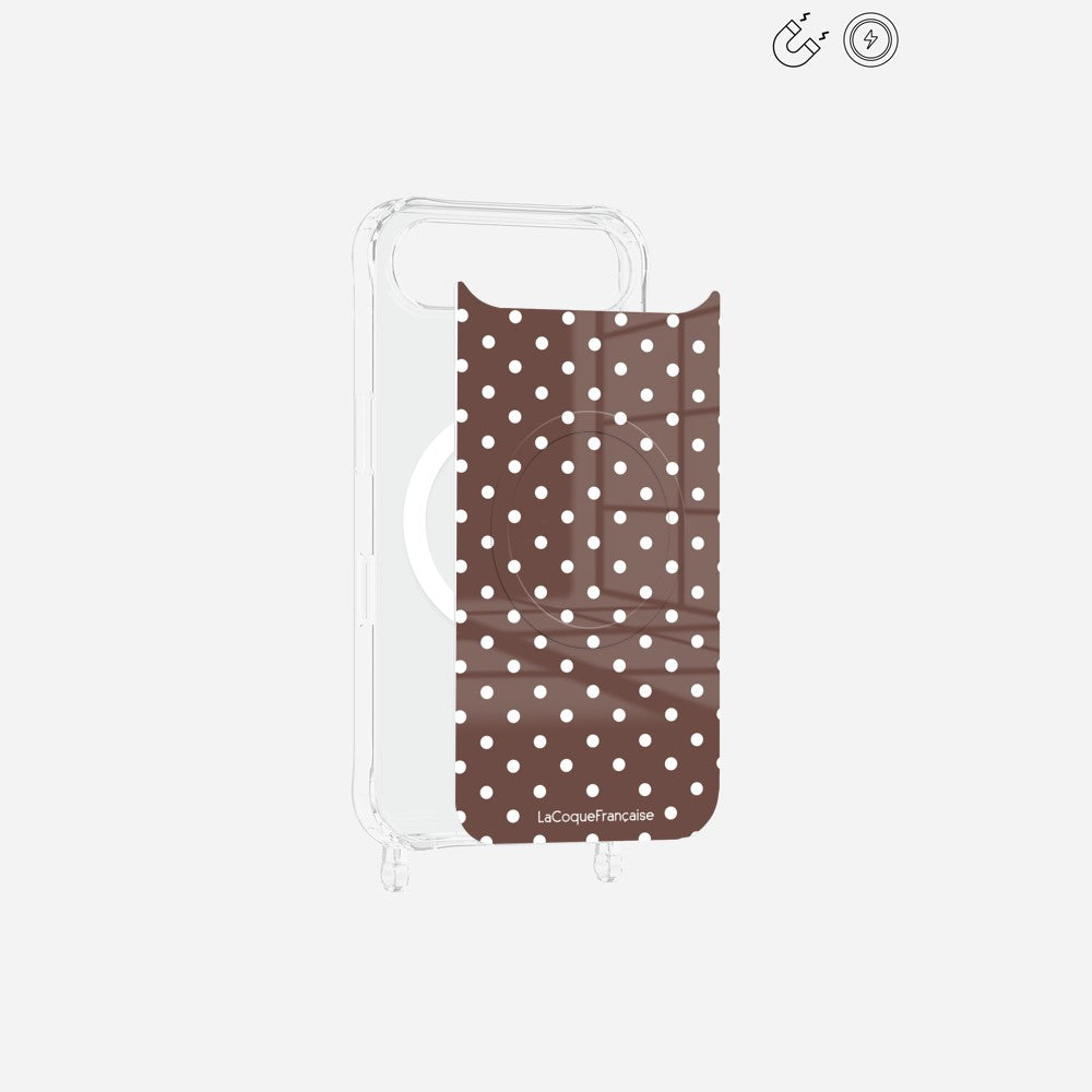 Plaque Magnetique Imprimee Pois Marron - 4
