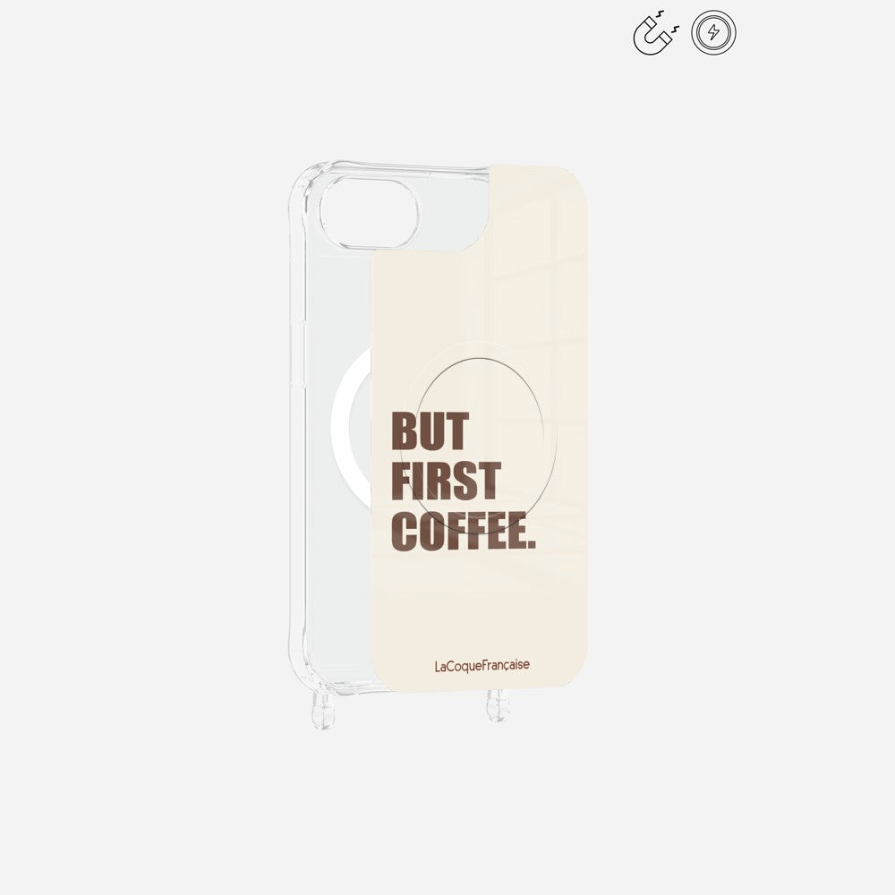 Plaque Magnetique Imprimee But First Coffee - 2