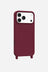 Coque Anneaux Soft Touch Bordeaux