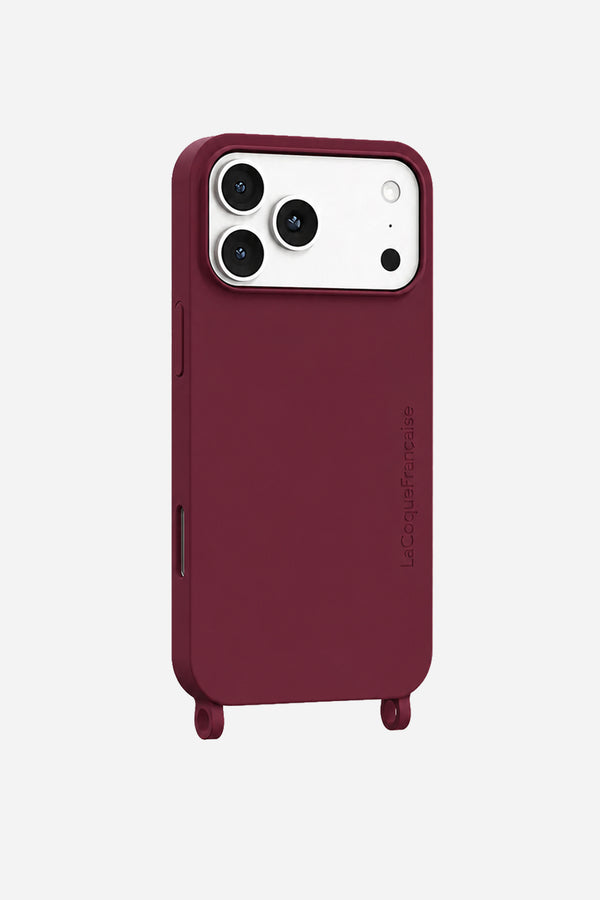 Coque Anneaux Soft Touch Bordeaux - 12