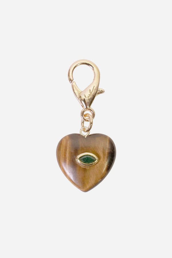 Charms Coeur Marron