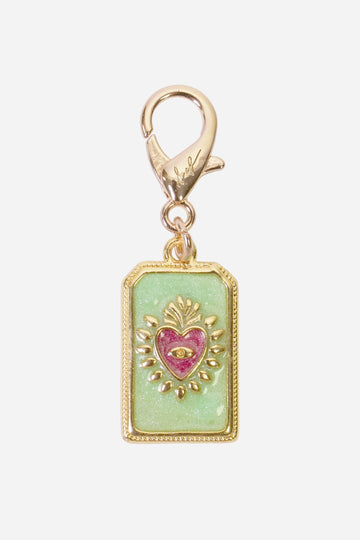 Charms Coeur Vert Vert