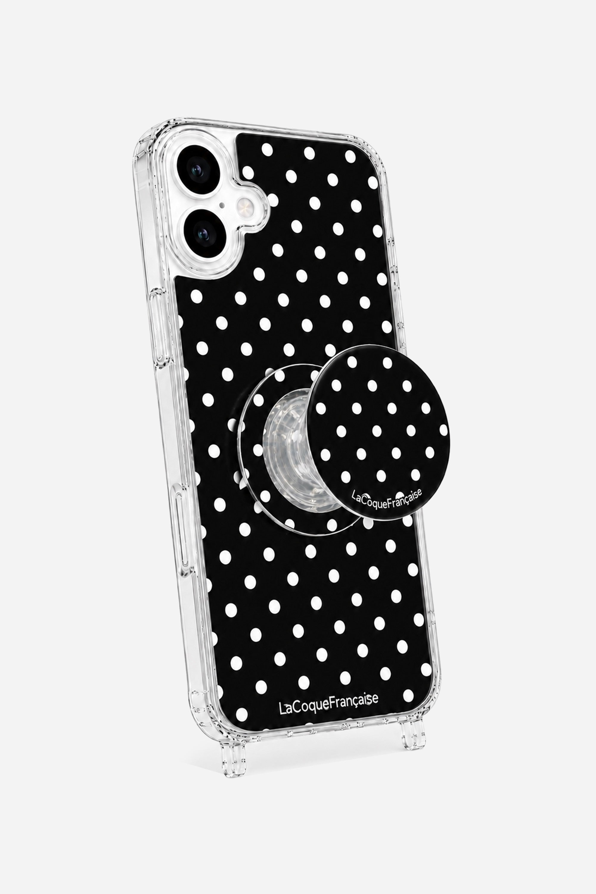Grip Personnalise Pois Blanc Noir 5.5 cm - 2