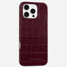 Coque Croco Bordeaux
