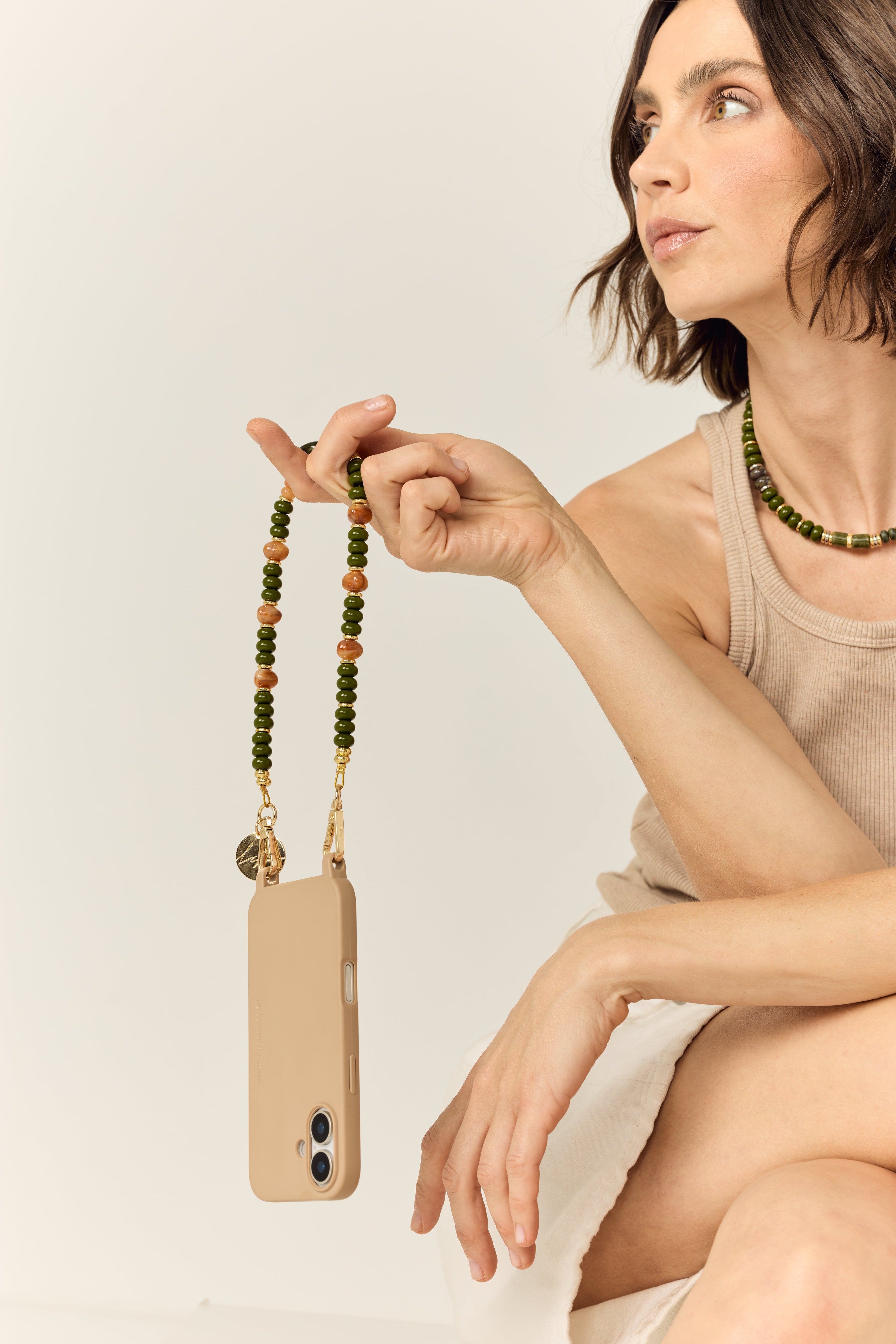 Chaine Courte Suzanne Vert 40 cm - 139