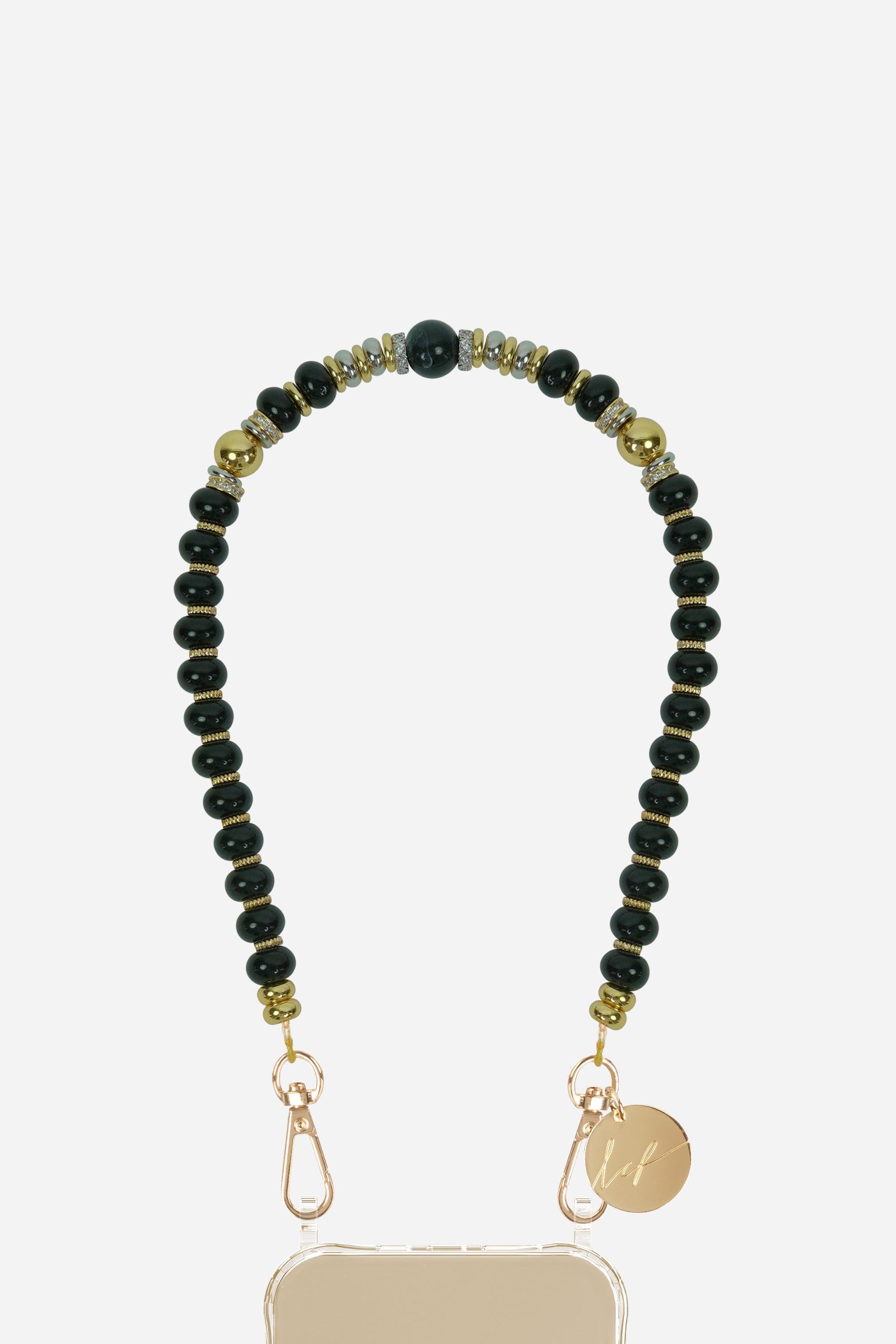 Chaine Courte Simone Noir 40 cm - 2