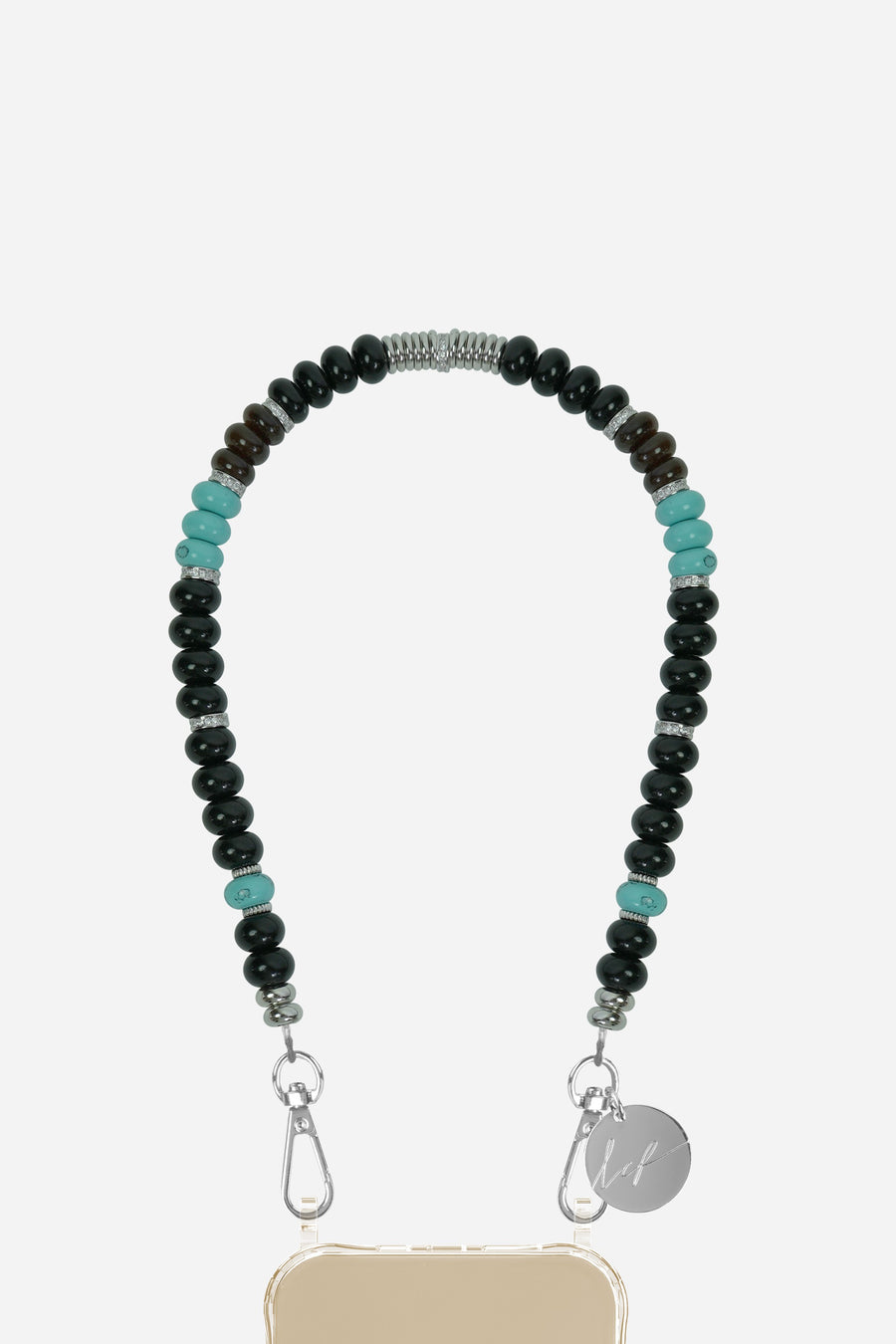Chaine Courte Simone Noir 40 cm - 2