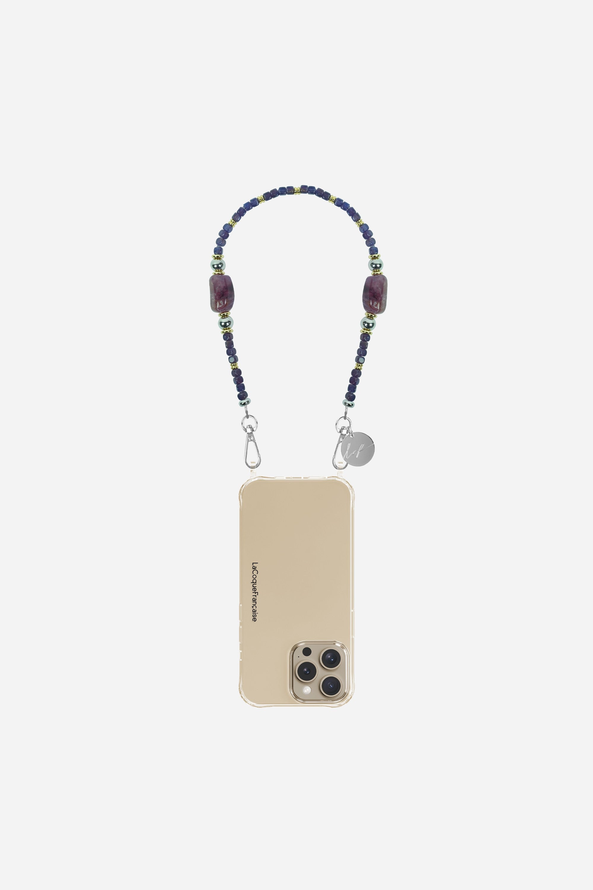 Chaine Courte Celeste Violet 40 cm