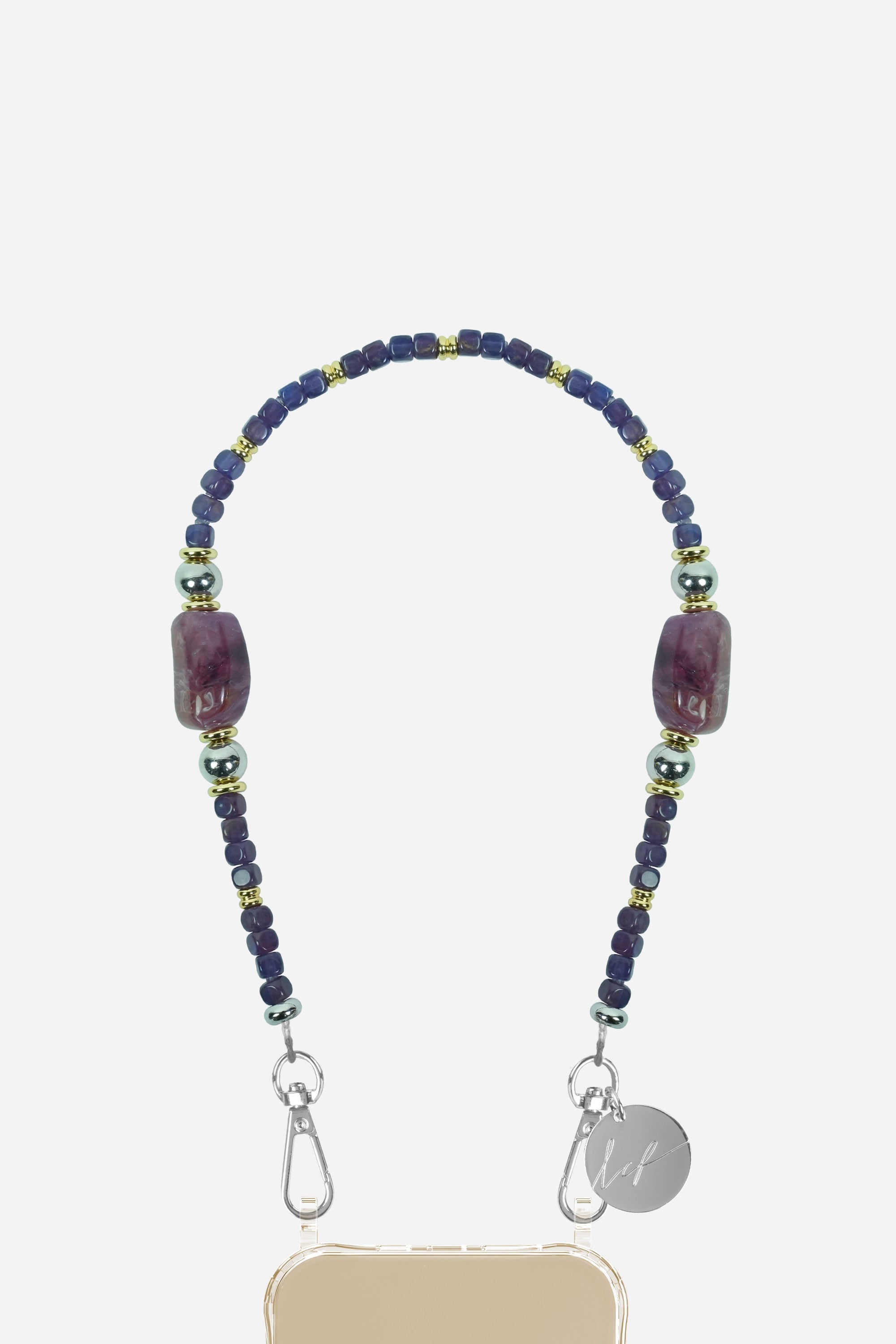 Chaine Courte Celeste Violet 40 cm - 2