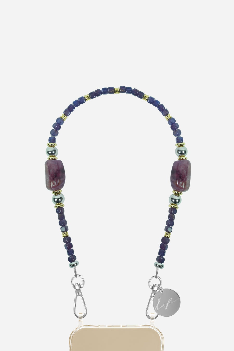 Chaine Courte Celeste Violet 40 cm - 2