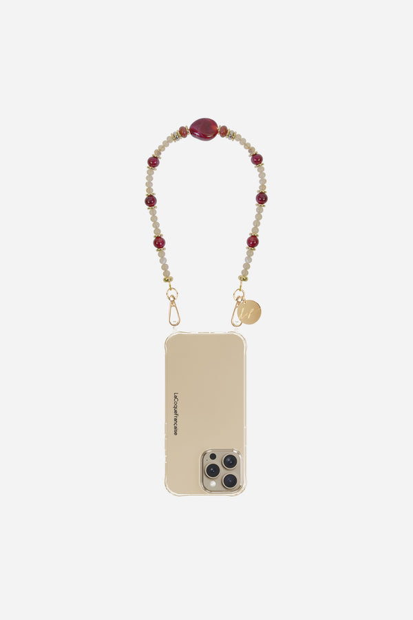 Chaine Courte Taya Beige 40 cm