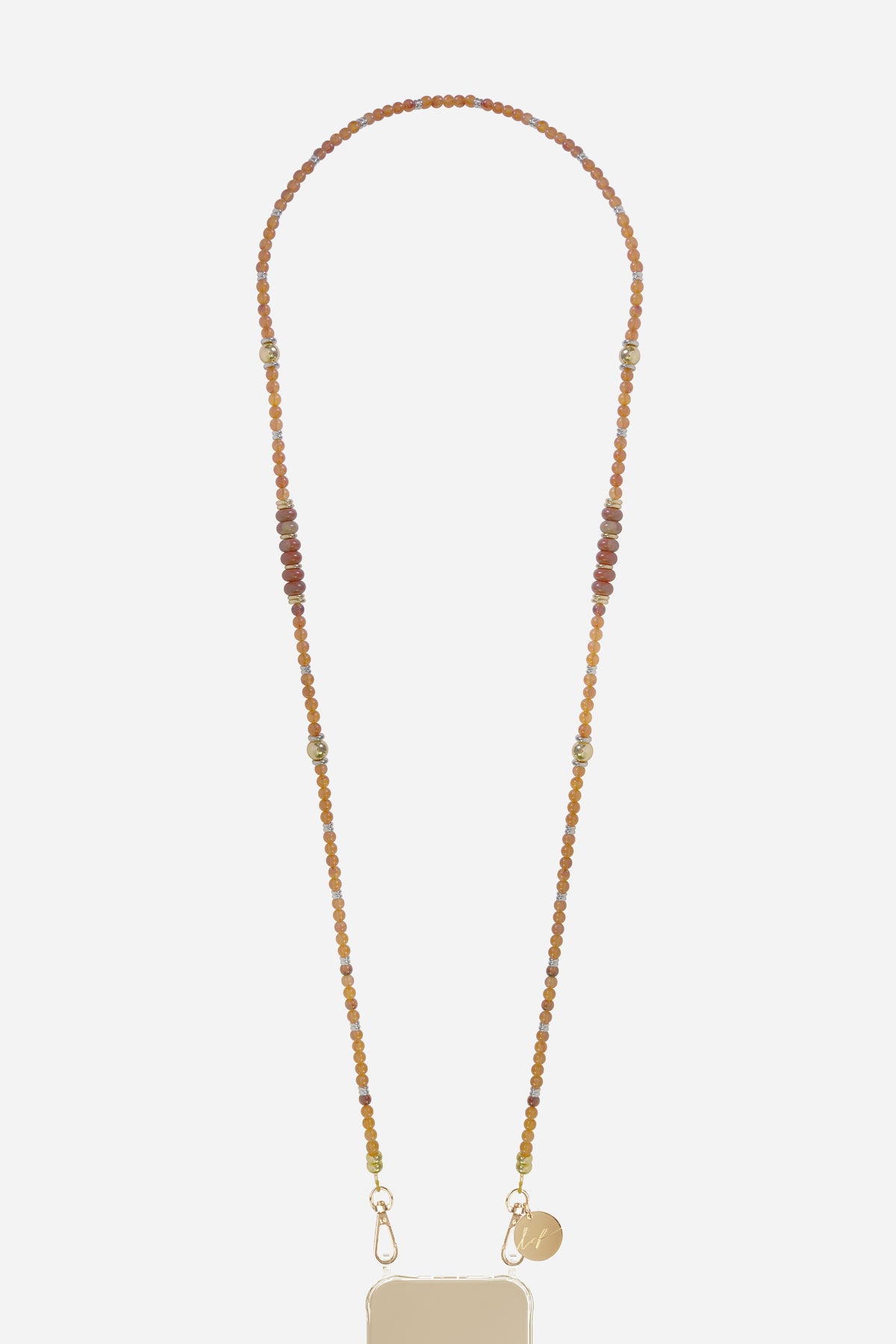 Chaine Longue Kaia Marron 120 cm