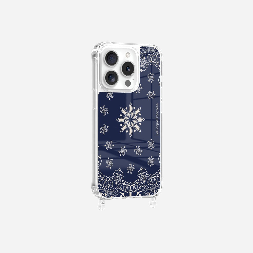 Coque Anneaux Imprimee Bandana Marine - 9