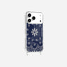 Coque Anneaux Imprimee Bandana Marine