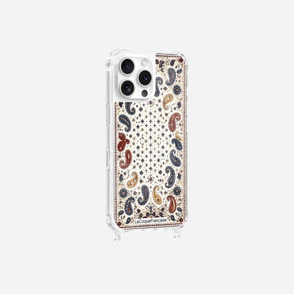 Coque Anneaux Imprimee Cachemire Beige - 5