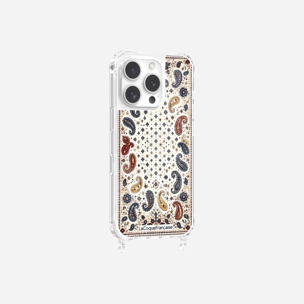 Coque Anneaux Imprimee Cachemire Beige - 6
