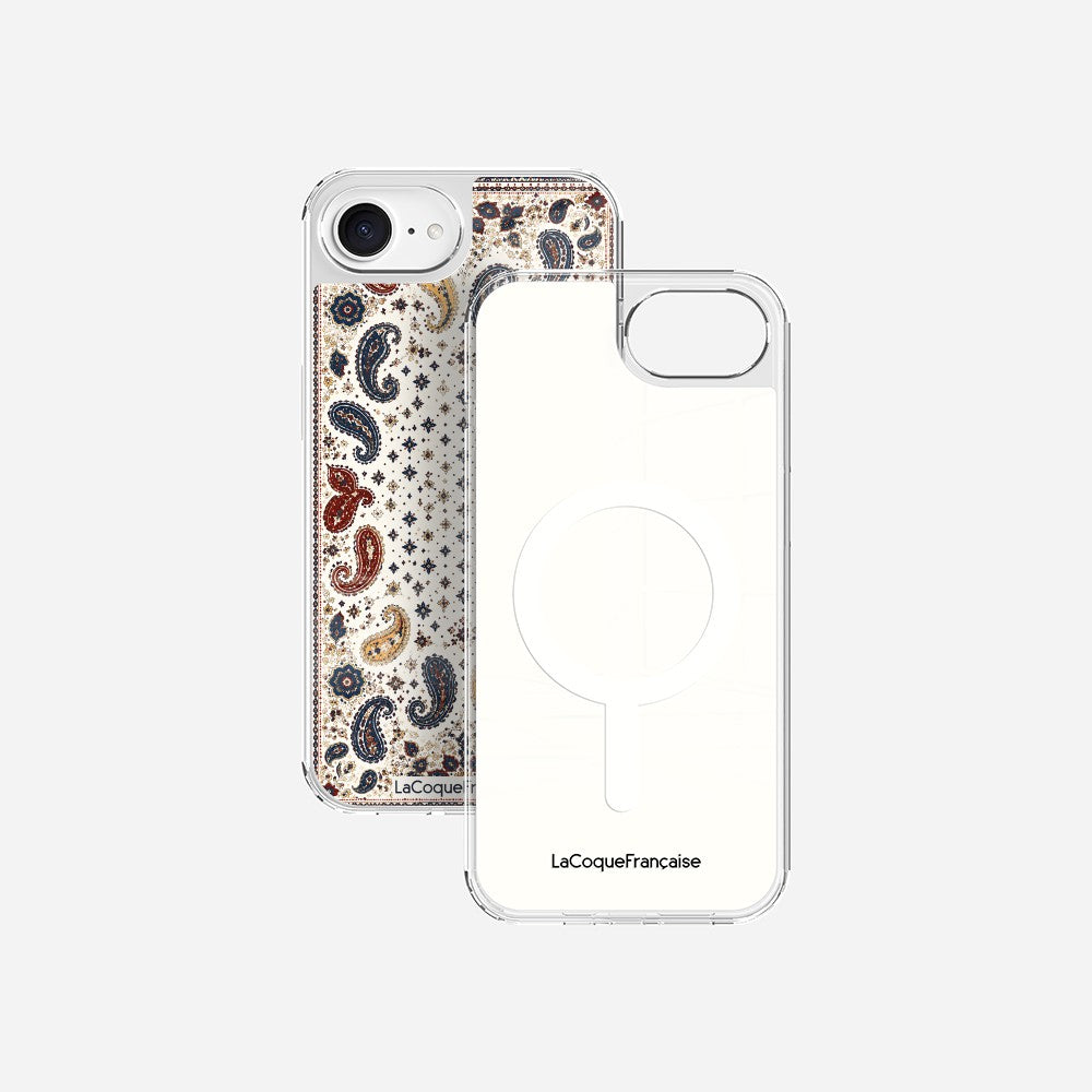 Coque Sans Anneaux Imprimee Cachemire Beige