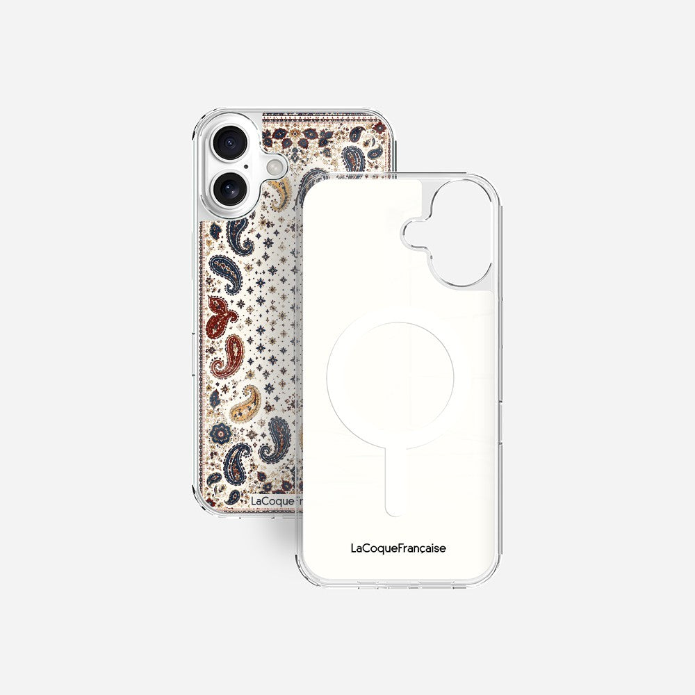 Coque Sans Anneaux Imprimee Cachemire Beige