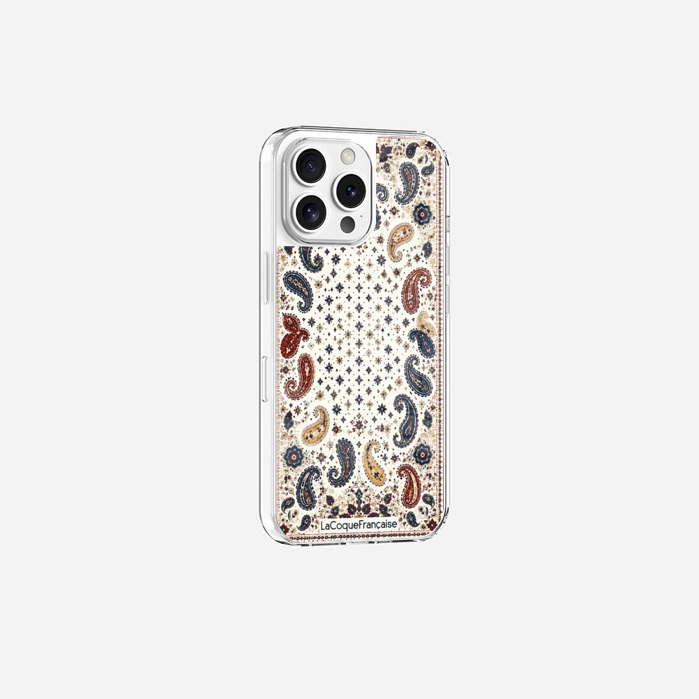 Coque Sans Anneaux Imprimee Cachemire Beige - 5