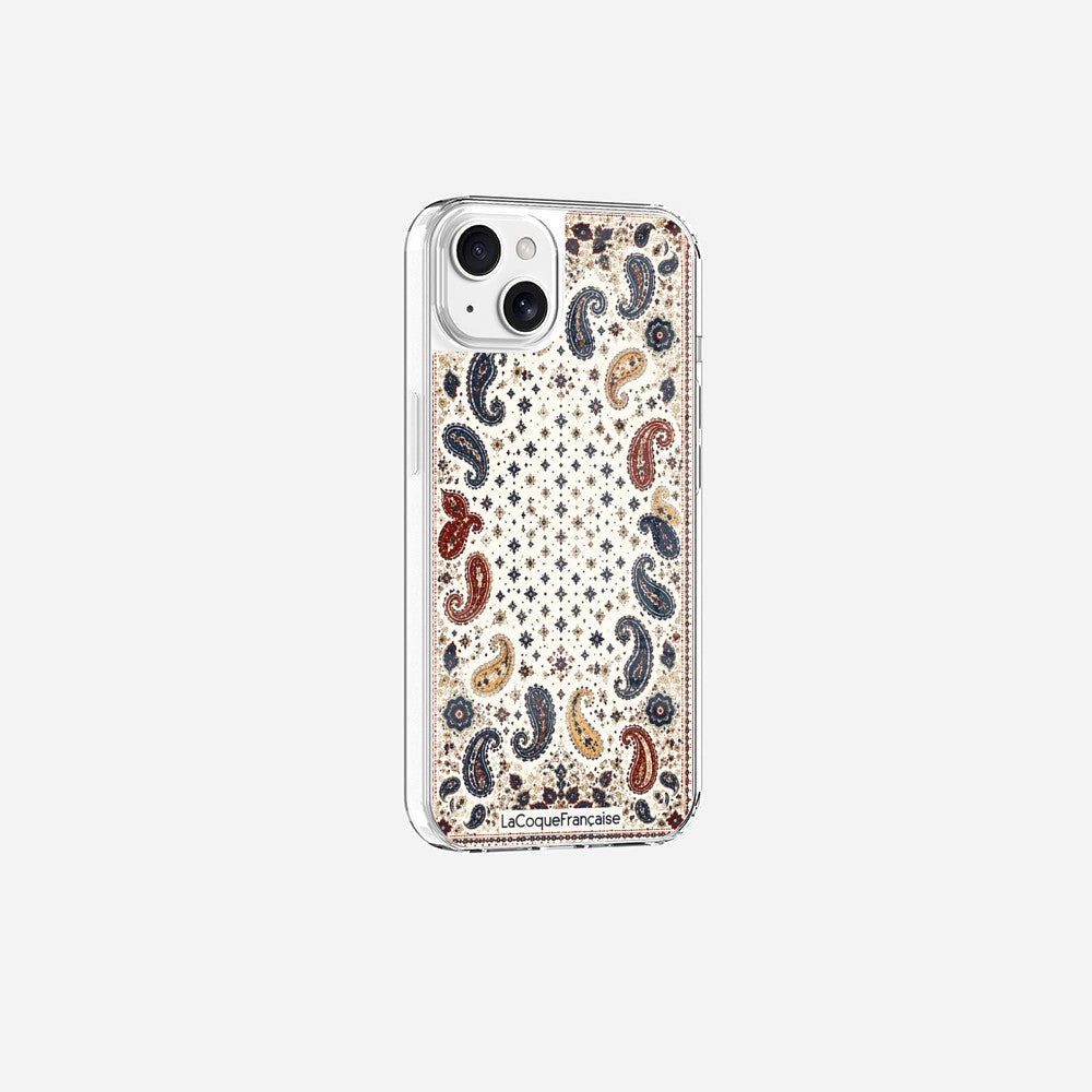 Coque Sans Anneaux Imprimee Cachemire Beige - 11
