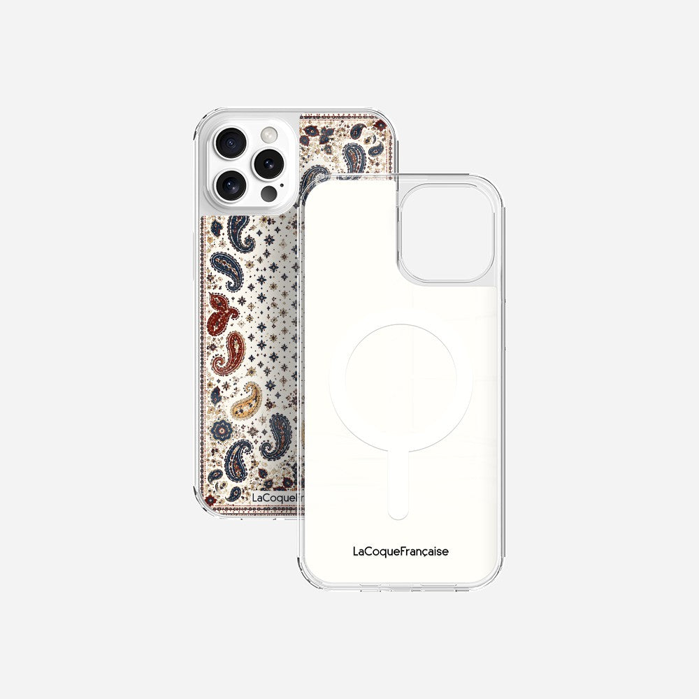 Coque Sans Anneaux Imprimee Cachemire Beige