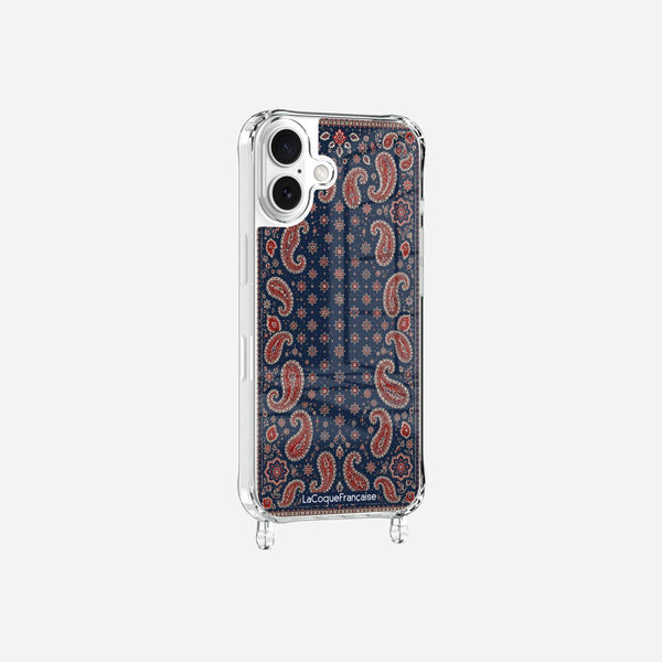 Coque Anneaux Imprimee Cachemire Marine - 3