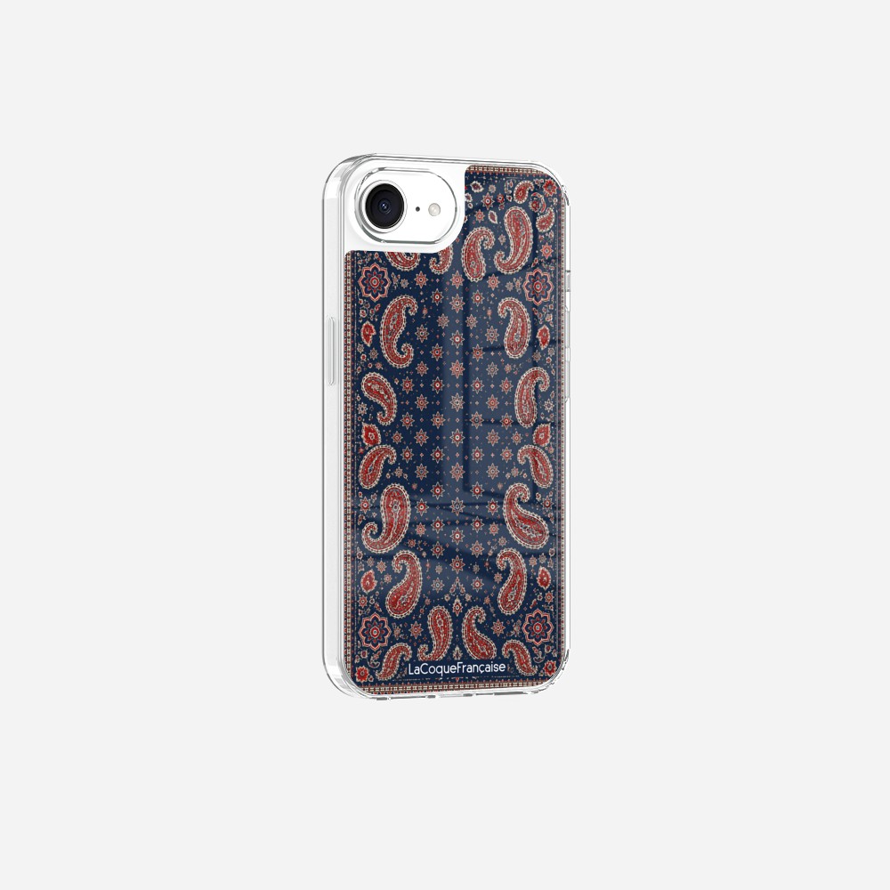 Coque Sans Anneaux Imprimee Cachemire Marine - 2