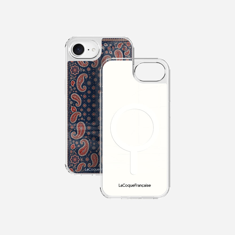 Coque Sans Anneaux Imprimee Cachemire Marine