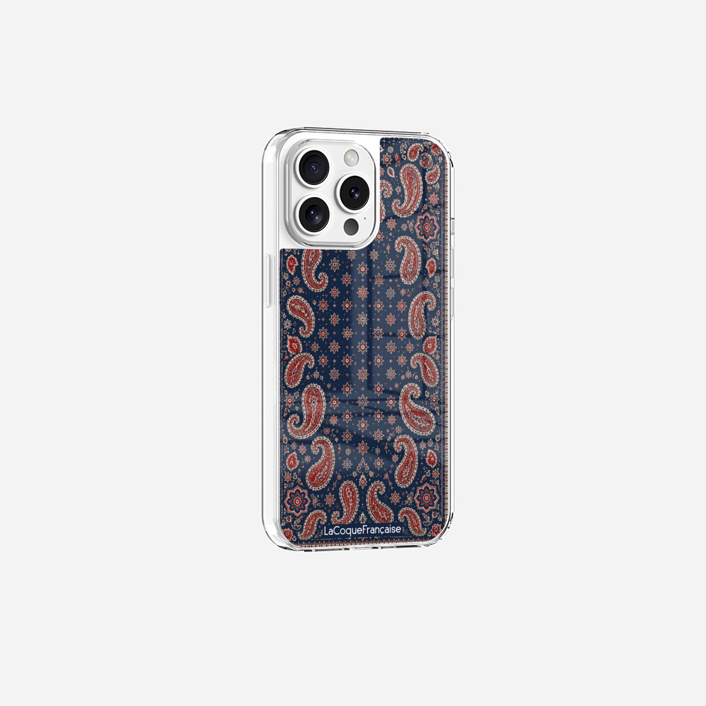 Coque Sans Anneaux Imprimee Cachemire Marine - 17