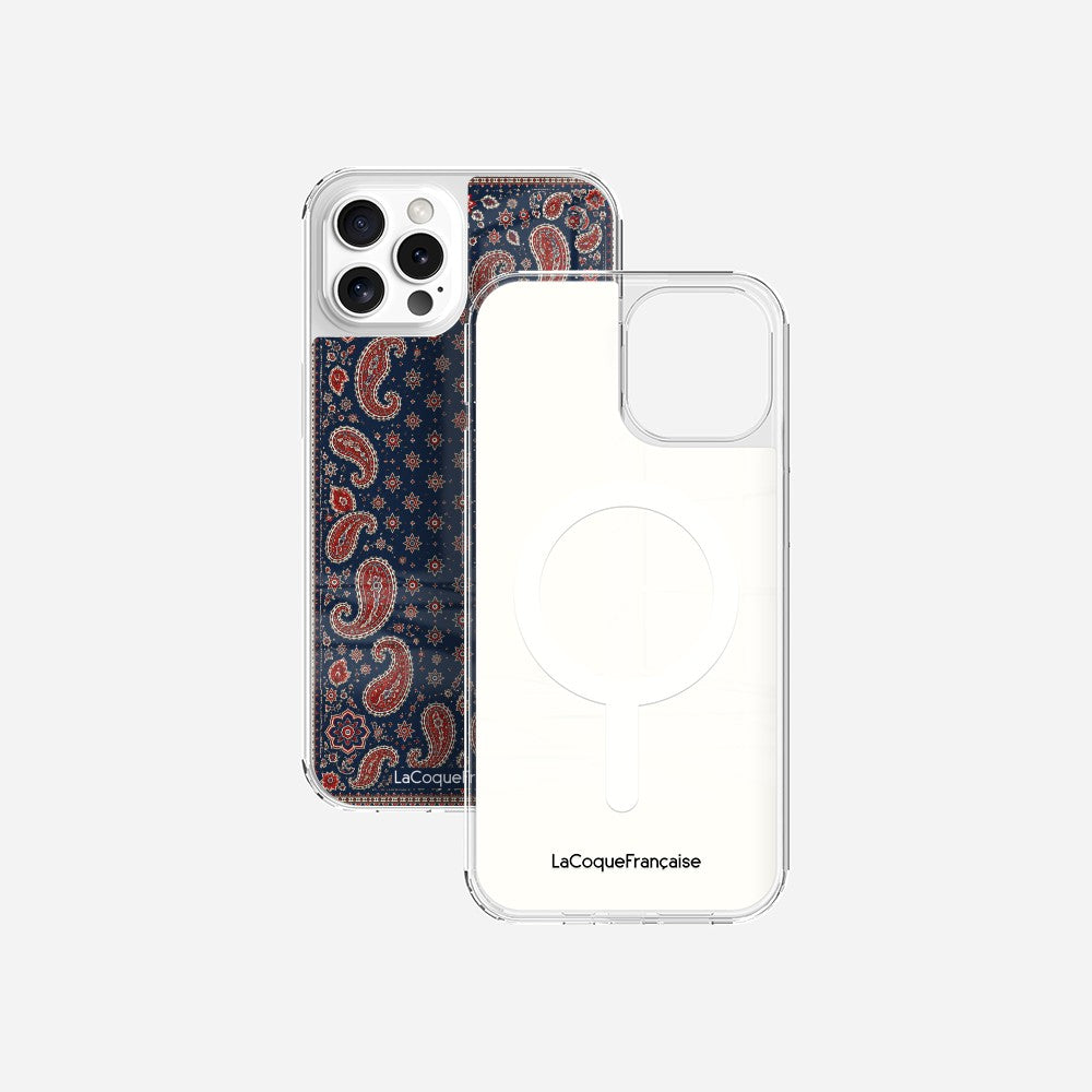 Coque Sans Anneaux Imprimee Cachemire Marine