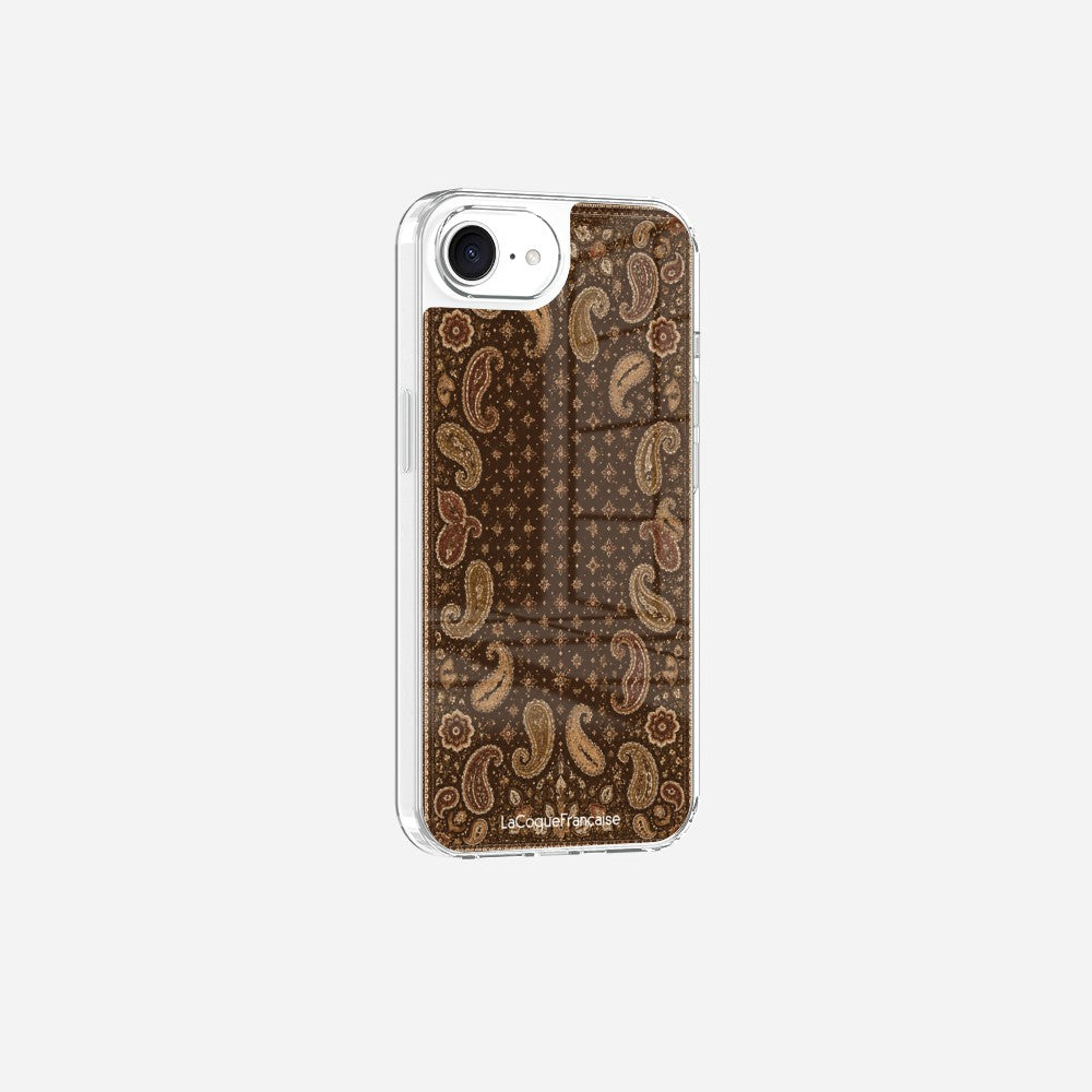 Coque Sans Anneaux Imprimee Cachemire Marron - 2