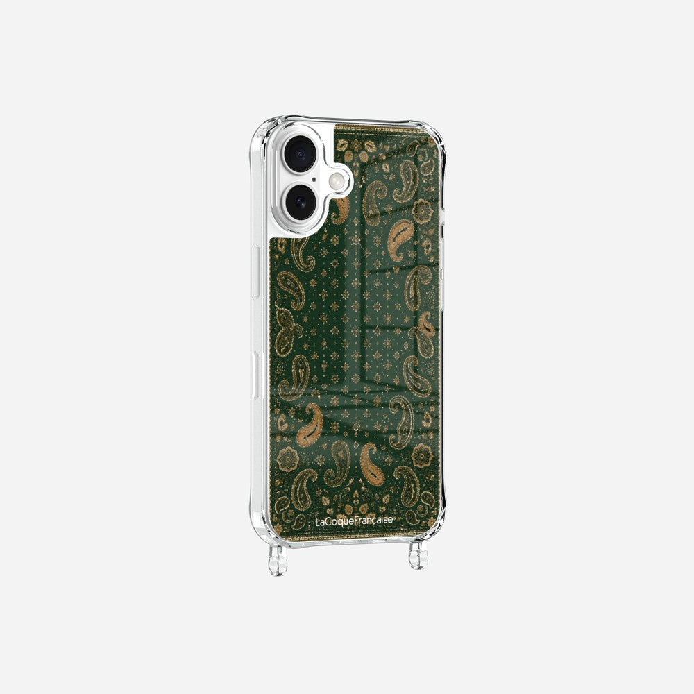 Coque Anneaux Imprimee Cachemire Vert - 3