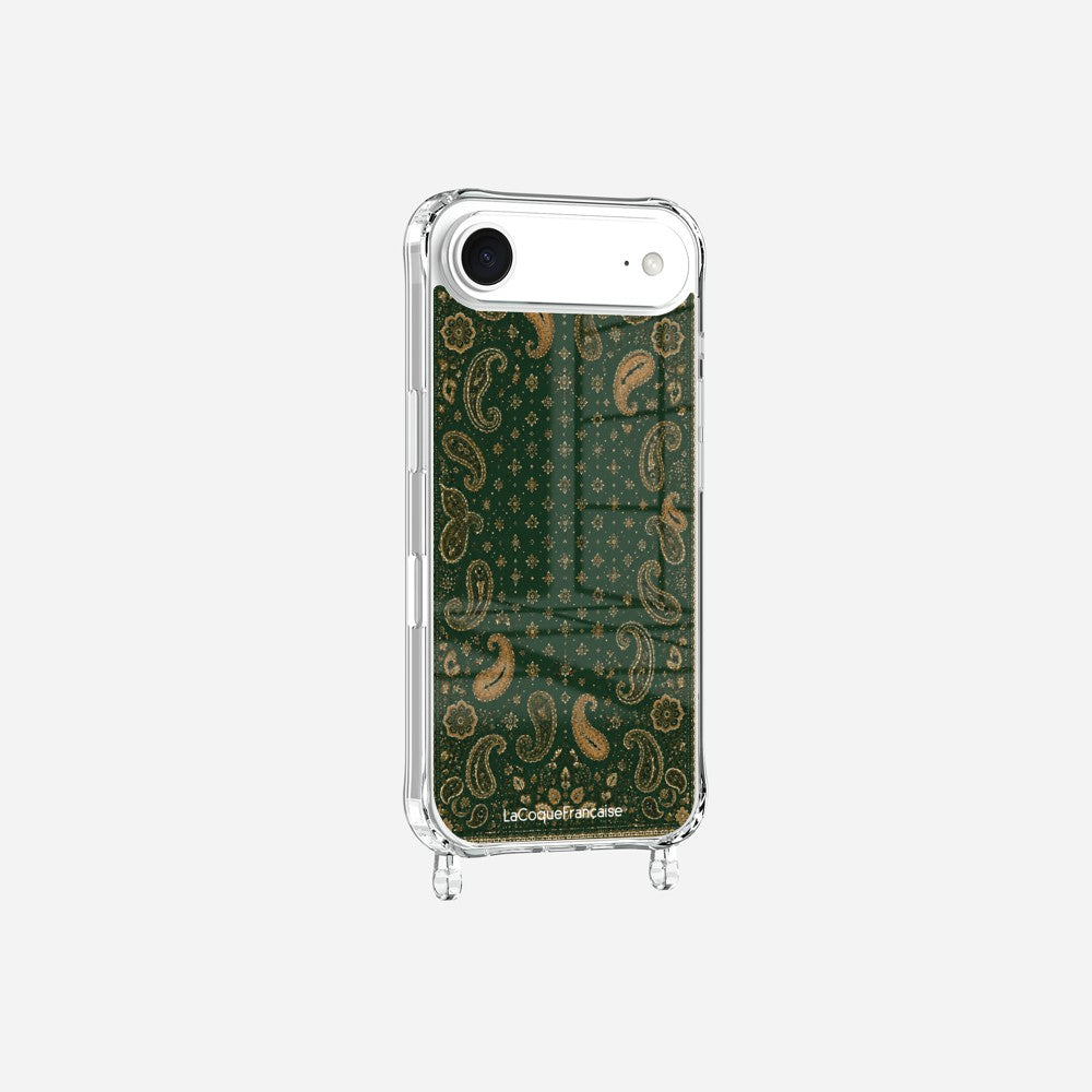 Coque Anneaux Imprimee Cachemire Vert - 4