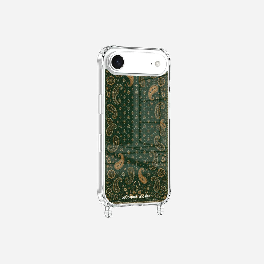 Coque Anneaux Imprimee Cachemire Vert - 4