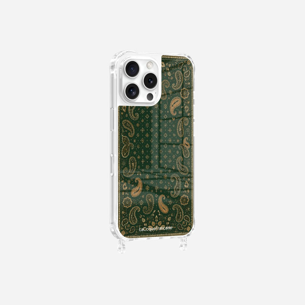 Coque Anneaux Imprimee Cachemire Vert - 5