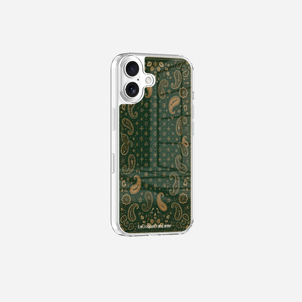 Coque Sans Anneaux Imprimee Cachemire Vert - 8