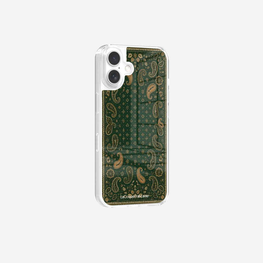 Coque Sans Anneaux Imprimee Cachemire Vert - 3
