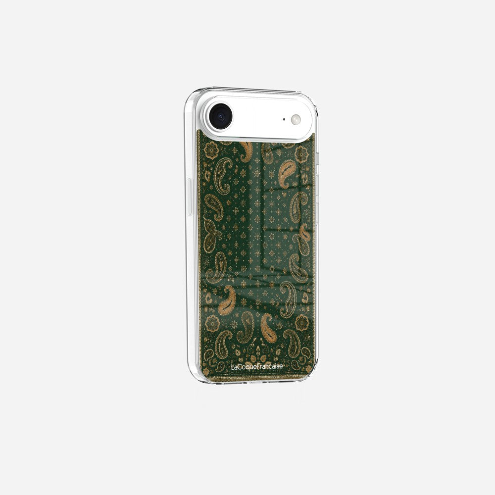 Coque Sans Anneaux Imprimee Cachemire Vert - 4