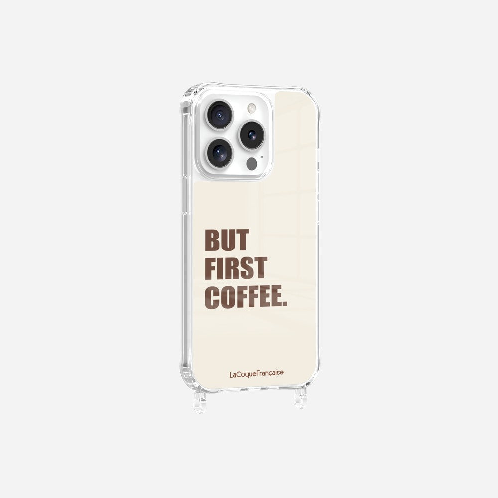 Coque Anneaux Imprimee But First Coffee - 10