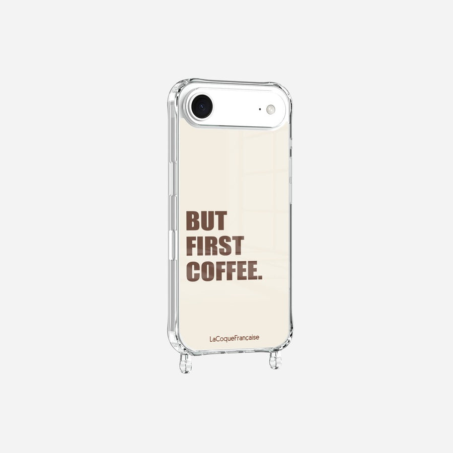 Coque Anneaux Imprimee But First Coffee - 4