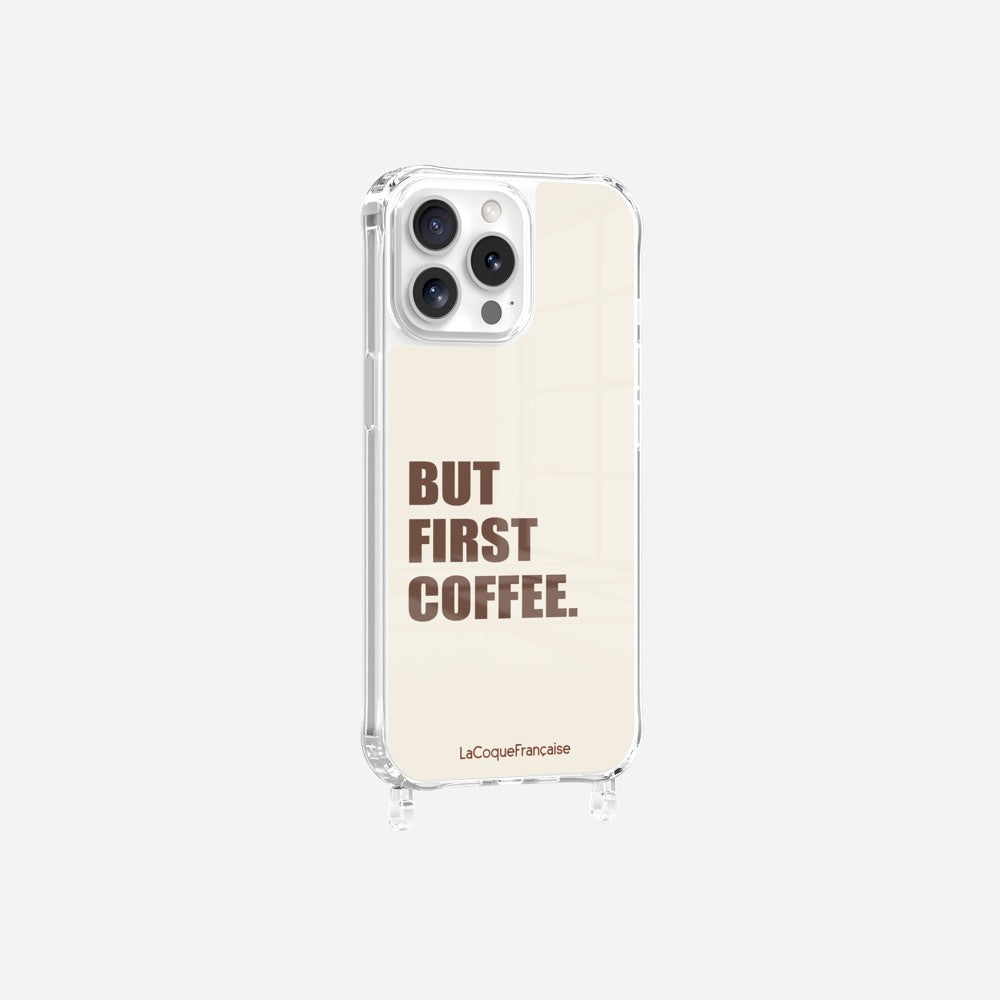 Coque Anneaux Imprimee But First Coffee - 13