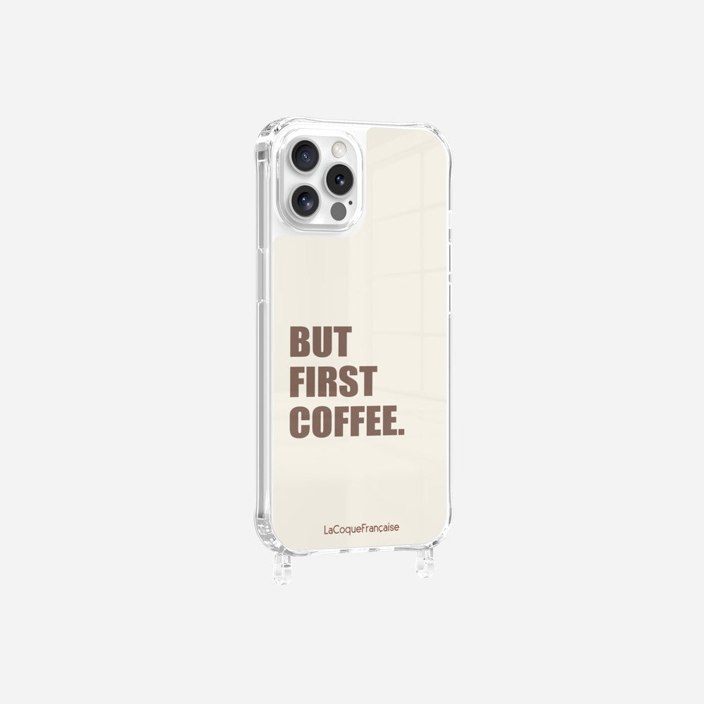 Coque Anneaux Imprimee But First Coffee - 21