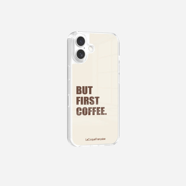 Coque Sans Anneaux Imprimee But First Coffee - 3