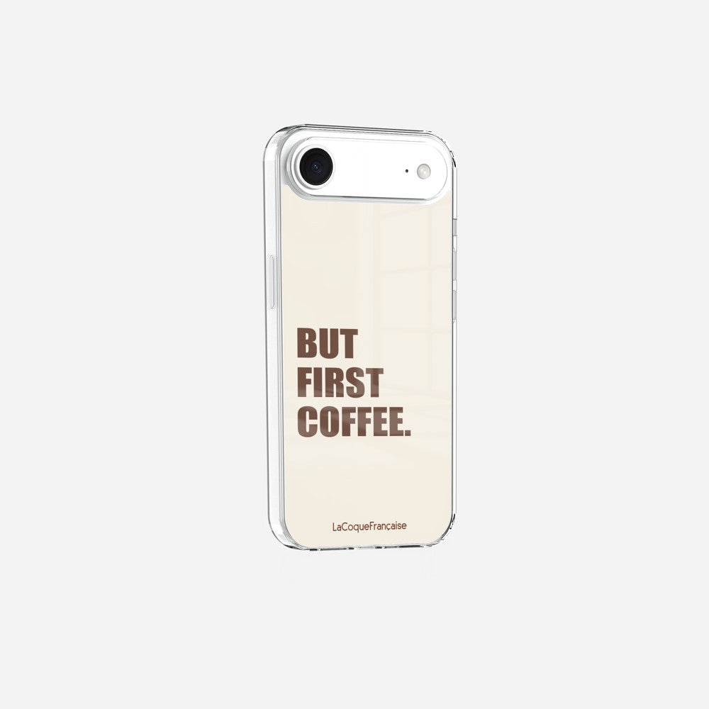 Coque Sans Anneaux Imprimee But First Coffee - 4