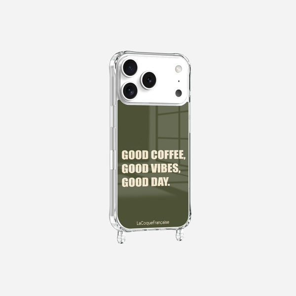 Coque Anneaux Imprimee Good Coffee Good Vibe Good Day