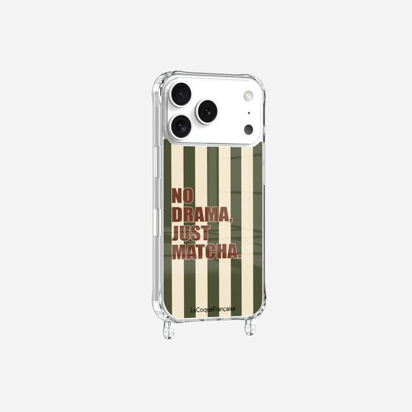 Coque Anneaux Imprimee No Drama Just Matcha