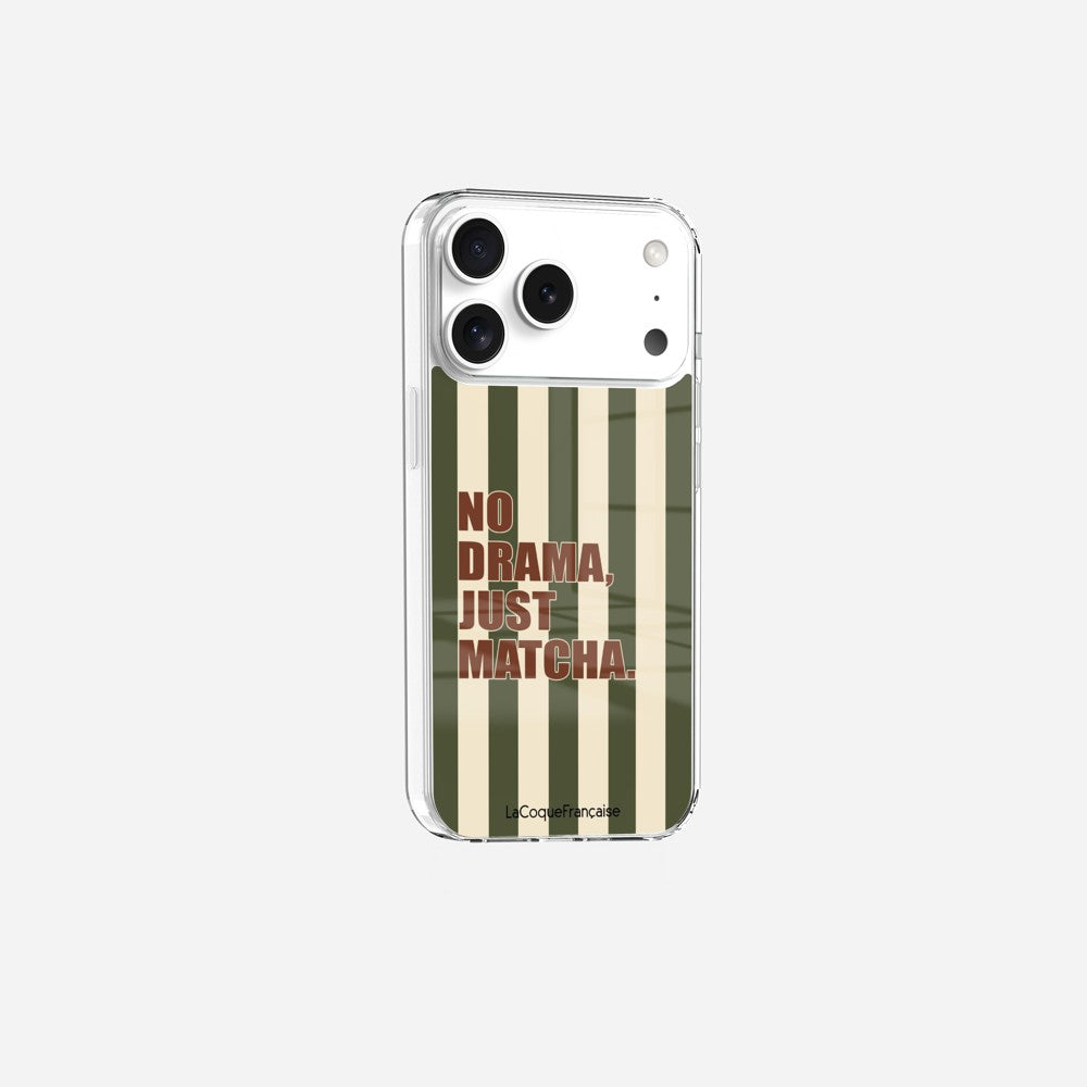Coque Sans Anneaux Imprimee No Drama Just Matcha