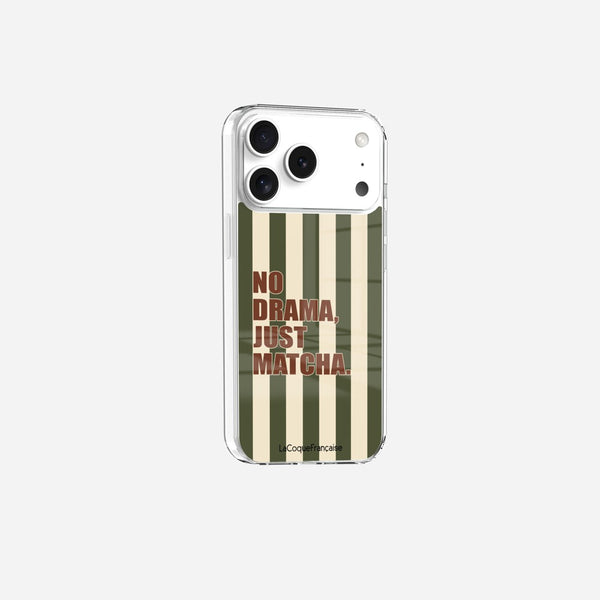 Coque Sans Anneaux Imprimee No Drama Just Matcha